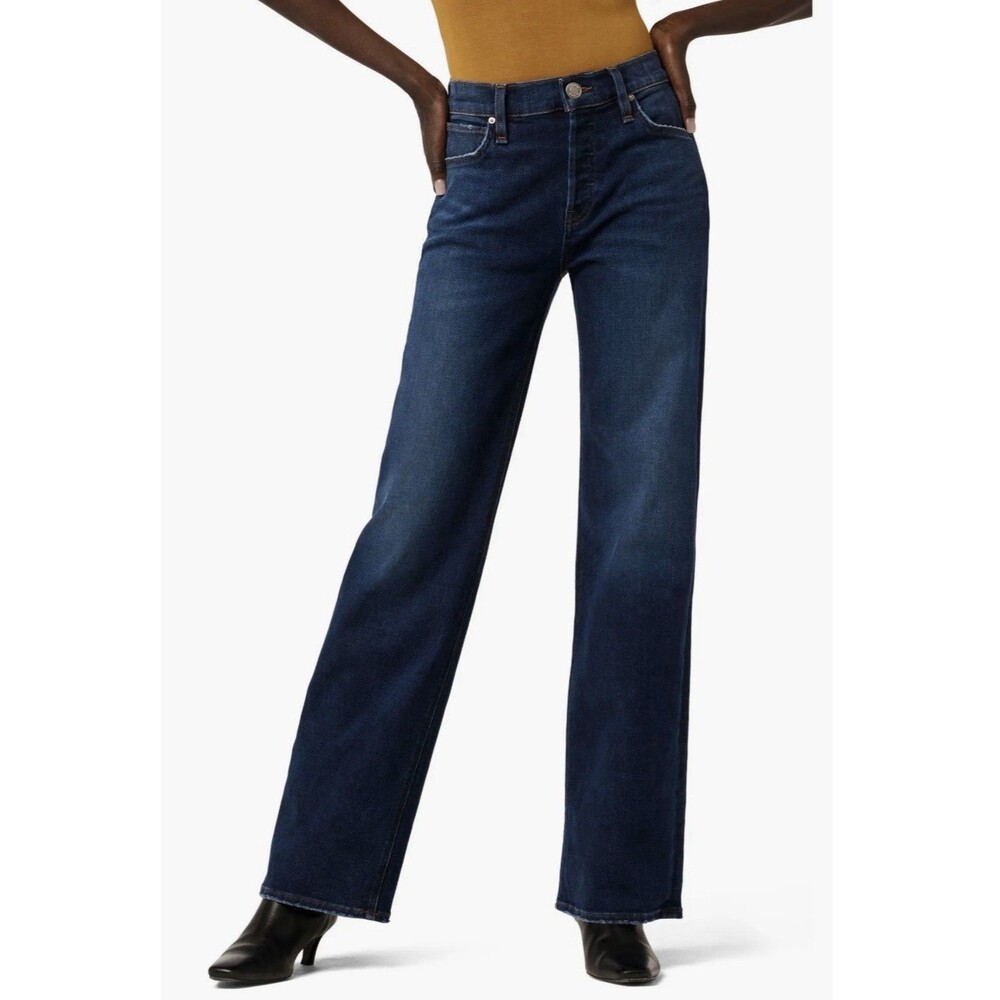 Hudson Rosie High Waist Wide Leg Blue Denim Stretch Jeans Women’s Size 25